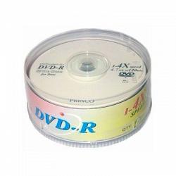 DVD-R Princo 4x 4.7Gb tarrina 25 uds